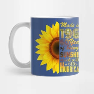 Vintage 1961 Sunflower 60th Birthday Awesome Gift Mug